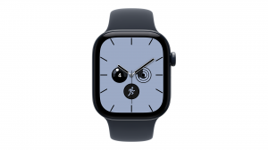 Smartwatch Apple Watch Series 12 GPS + Cellular koperta ceramiczna 42 mm w kolorze granatowa noc, pasek sportowy w kolorze niebieskim - rozmiar S/M - MJGY4MP/A