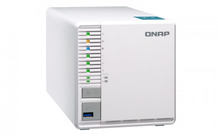 Serwer NAS QNAP TS-351-2G - widok frontu lewej strony
