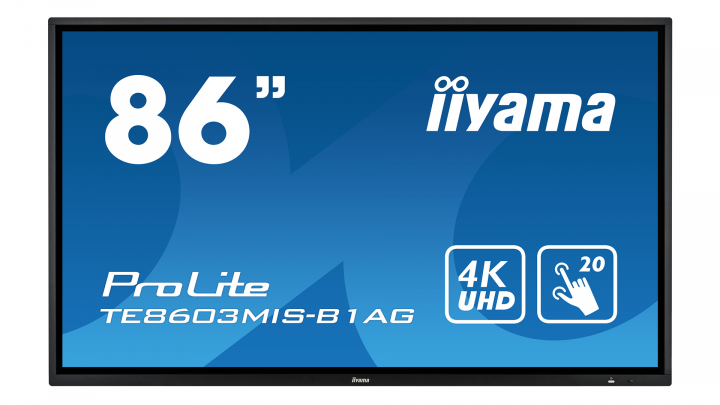 Monitor IIYAMA ProLite TE8603MIS-B1AG - widok frontu