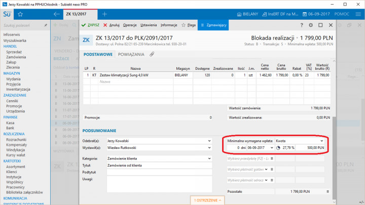 Subiekt nexo PRO - Licencja na jedno stanowisko 6
