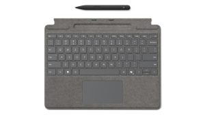 Etui z klawiaturą Microsoft Surface Pro Signature Type Cover z klawiszem Copilot + Slim Pen 2 8X8-00185 platynowe