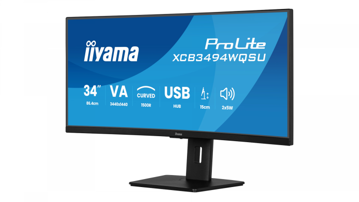 Monitor iiyama ProLite Curved XCB3494WQSU-B1 3