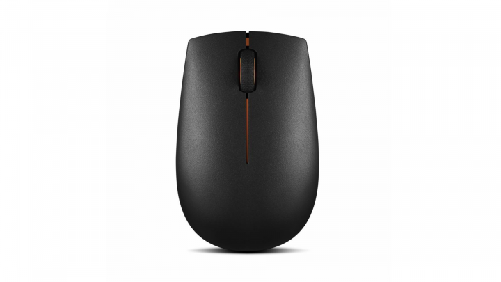Mysz optyczna bezprzewodowa Lenovo 300 czarna GX30K79401 - widok z góry