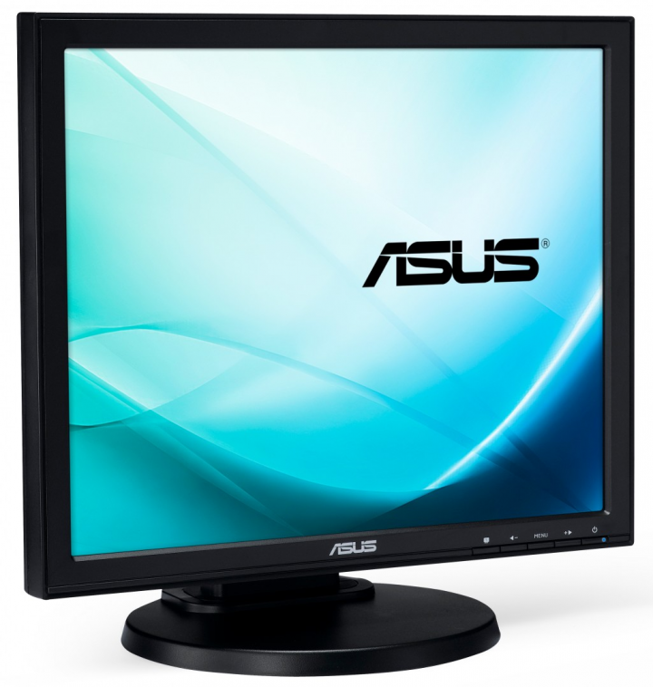 Monitor Asus VB199T widok frontu lewej strony
