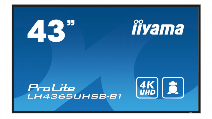 Monitor wielkoformatowy iiyama ProLite LH4365UHSB-B1 43" 4K UHD IPS 24/7 DigitalSignage
