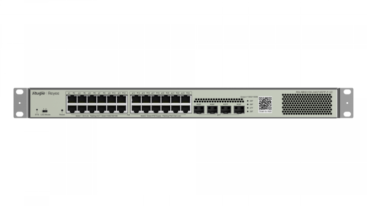 Switch Ruijie Reyee RG-NBS3100-24GT4SFP-P-V2 24-port GE PoE+ 370W 4x1Gb SFP