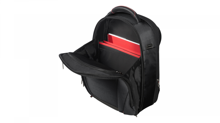 Plecak do laptopa Samsonite Pro-Dlx 5 156 CG7-09-008 czarny - przód front lewy otwarta