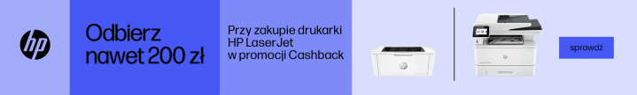 CashBack do 200 PLN na drukarki LaserJet banner kategorii