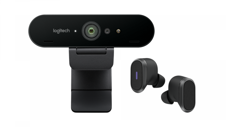 Kit kamera Brio Ultra HD Pro + słuchawki Zone True Wireless