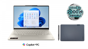 Laptop 2w1 Lenovo Yoga 7 14AKP10 83JR005XPB Ryzen AI 7 350 Touch 14" WUXGA OLED 32GB 512SSD W11 + Etui i rysik w zestawie