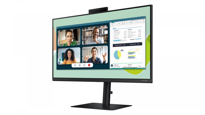 Monitor Samsung S4 LS24A400VEUXEN-przód front lewy