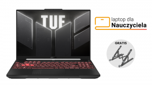 Laptop dla Nauczyciela ASUS TUF Gaming A16 FA607NU-R5085W R5 7535HS 16" FHD+ 144Hz 16GB 512SSD RTX4050 DLSS 3 W11