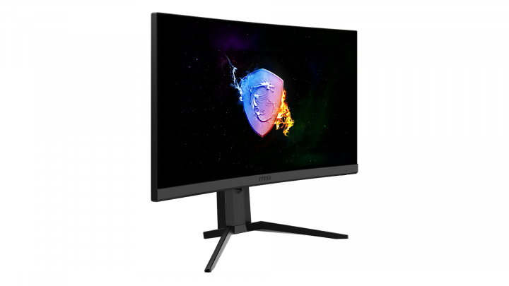 Monitor MSI Optix G24C6P widok frontu lewej strony