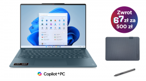 Laptop 2w1 Lenovo Yoga 7 14AKP10 83JR008NPB Ryzen AI 5 340 Touch 14" WUXGA OLED 16GB 512SSD W11 + Etui i rysik w zestawie