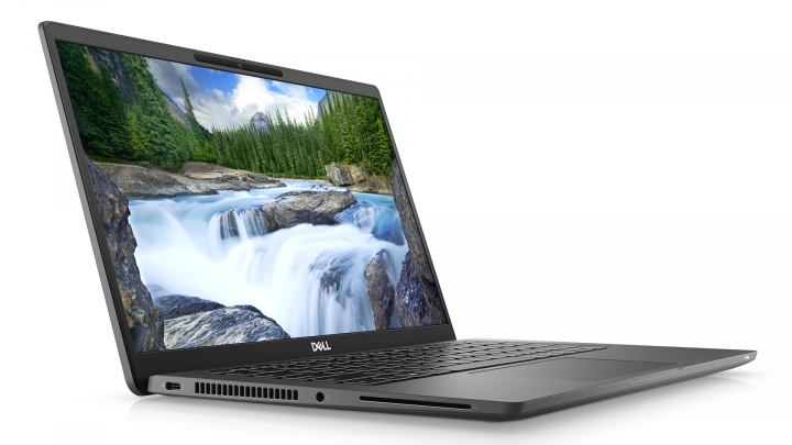 Laptop Dell Latitude 7420 czarny - widok frontu lewej strony