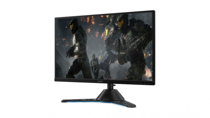 Monitor Lenovo Legion Y27gq-20 czarny - widok frontu prawej strony