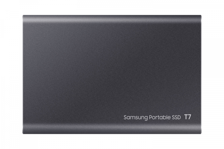 Dysk zewnętrzny SSD Samsung T7 USB 3.2 Szary - widok frontu v3