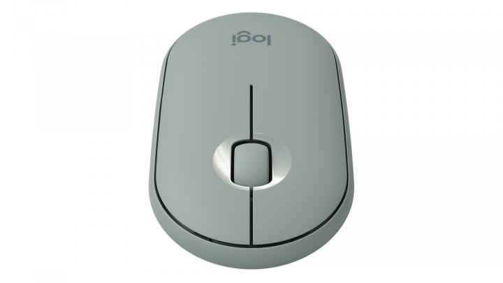 Mysz optyczna bezprzewodowa Logitech M350 eukaliptusowa 910-005720 - widok przodu