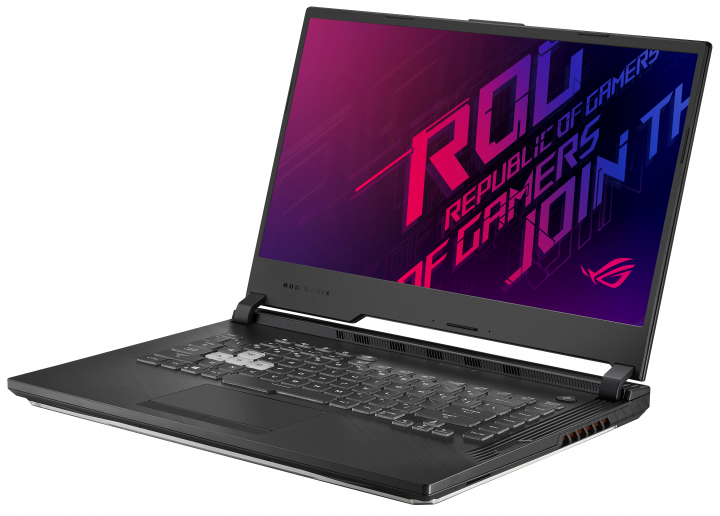 Laptop Asus ROG G531GU czarny - widok frontu prawej strony