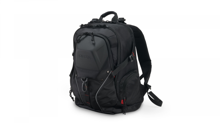 Plecak do laptopa DICOTA E-Sports D31156 173 czarny - przód prawa strona