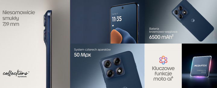 Smartfon Motorola edge 70 Pro granatowy 6
