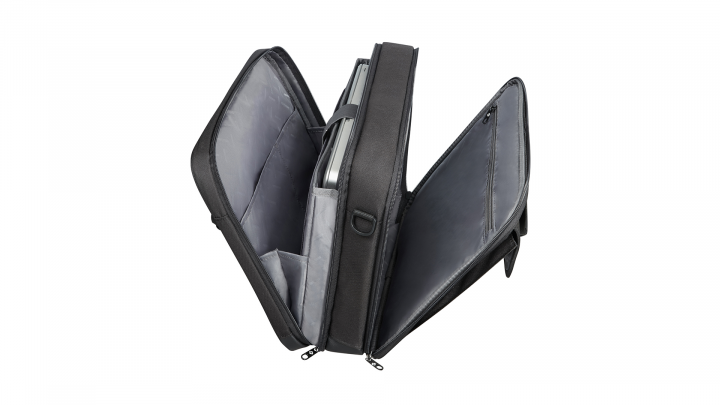 Torba do laptopa Samsonite Classic CE Plus 156 CE8-09-003 czarna - otwarta