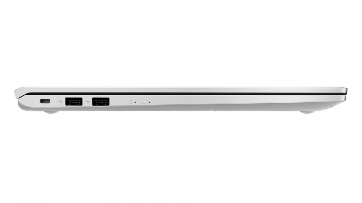 Laptop Asus VivoBook M712DA srebrny - widok lewej strony