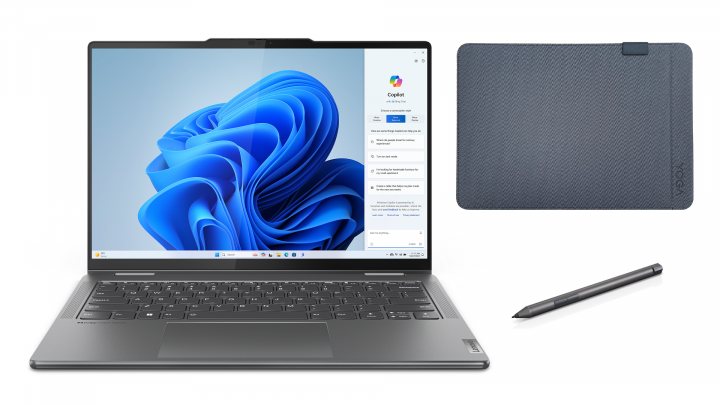 Laptop 2w1 Lenovo Yoga 7 14AHP9 W11H Storm Grey (Lenovo Digital Pen&Yoga 14-inch Sleeve) Bon akcesoria 5