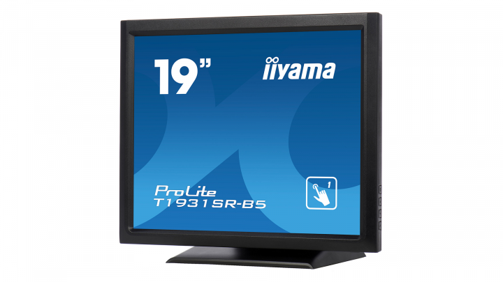 Monitor z dotykowym ekranem IIYAMA ProLite T1931SR-B5 - widok frontu prawej strony