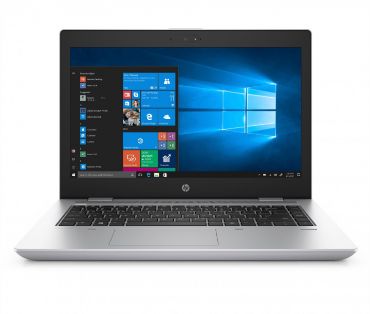 Laptop HP ProBook 640 G4 srebrny - widok frontu