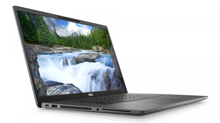 Laptop Dell Latitude 7520 czarny - widok frontu lewej strony