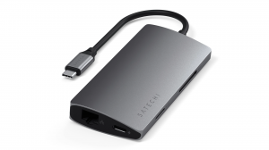 Adapter Satechi Aluminum Multiport V2 gwiezdna szarość - ST-TCMA2M