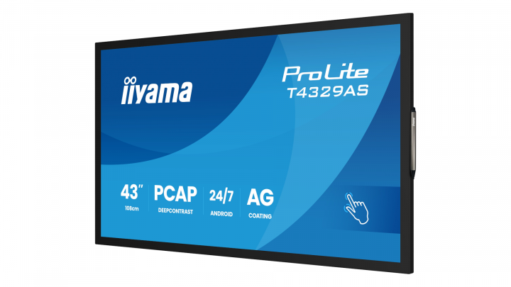 Monitor interaktywny iiyama T4329AS-B1AG 43" 4K UHD VA Touch Android 14 3