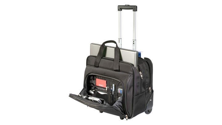 Walizka do laptopa Targus Rolling Case TBR003EU 16 czarna - otwarta