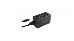 Hub USB 3.0 LogiLink 3-portowy z czytnikiem kart pamięci CR0042