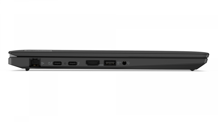 Mobilna stacja robocza Lenovo ThinkPad P14s Gen 3 (Intel) czarny - widok lewej strony