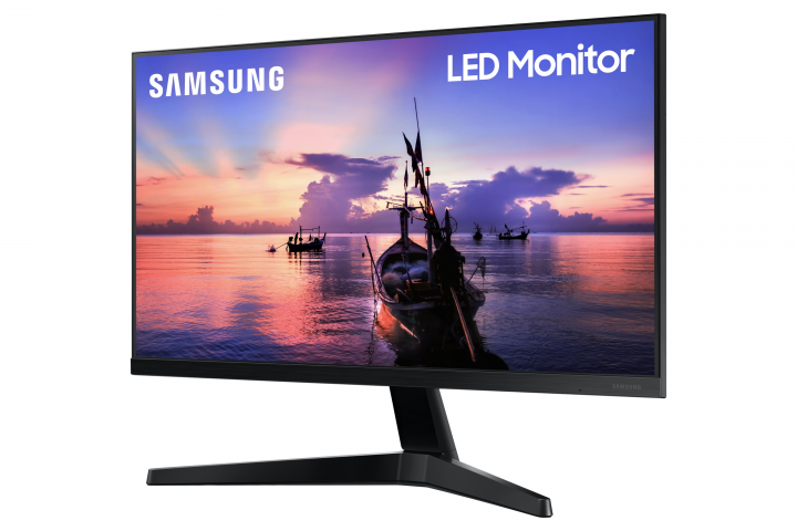 Monitor Samsung LF24T350FHUXEN - widok frontu prawej strony