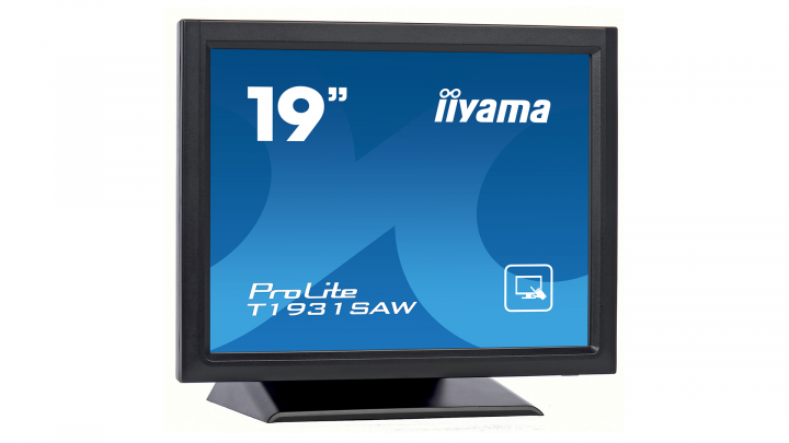 Monitor z dotykowym ekranem IIYAMA ProLite T1931SAW-B5 - widok frontu lewej strony