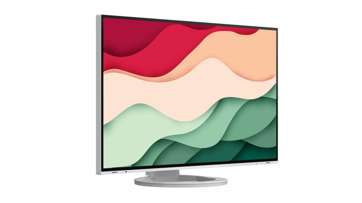 Monitor EIZO FlexScan EV2781 27" WQHD USB-C Dock 70W biały - widok frontu lewej strony