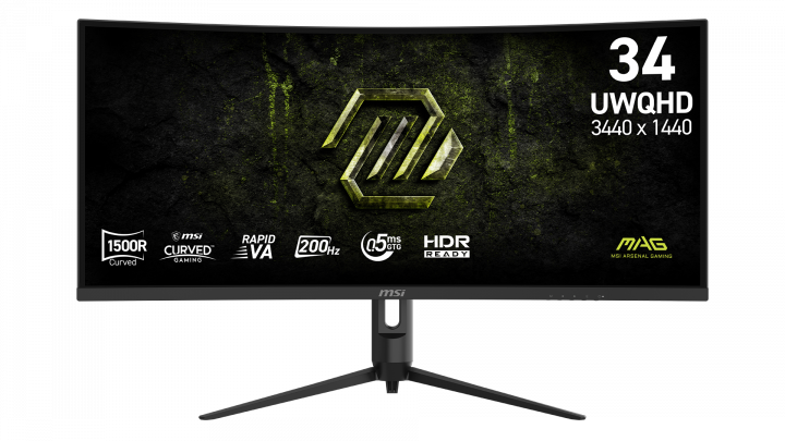 Monitor MSI MAG 342CQRF E20 34" UWQHD Curved 200Hz 0,5ms