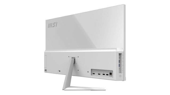 Komputer AiO MSI Modern AM271 biały - widok tyłu lewej strony