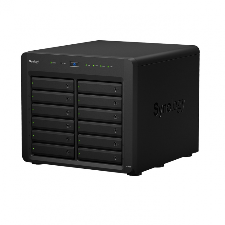Serwer NAS Synology DS2419+ - widok frontu prawej strony