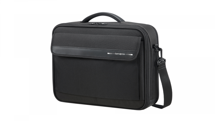Torba do laptopa Samsonite Classic CE Plus 156 CE8-09-002 czarna - przód front lewy