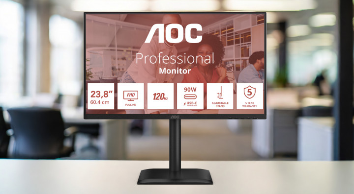 Monitor AOC 24E4CV 23,8