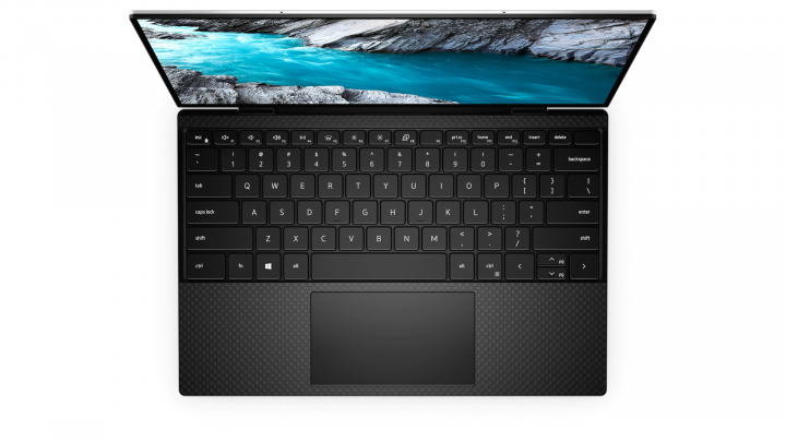 Laptop Dell XPS 13 9310 srebrno-czarny - widok klawiatury