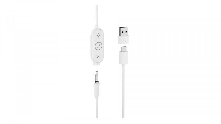 Słuchawki przewodowe Logitech Zone Wired Earbuds UC różowe 981-001135