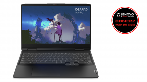 Laptop Lenovo IdeaPad Gaming 3 15IAH7 82S900JNPB i5-12450H 15,6" FHD 165Hz 16GB 512SSD RTX3050 W11