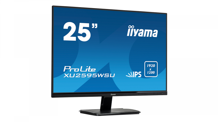 Monitor IIYAMA ProLite XU2595WSU-B1 - widok frontu lewej strony