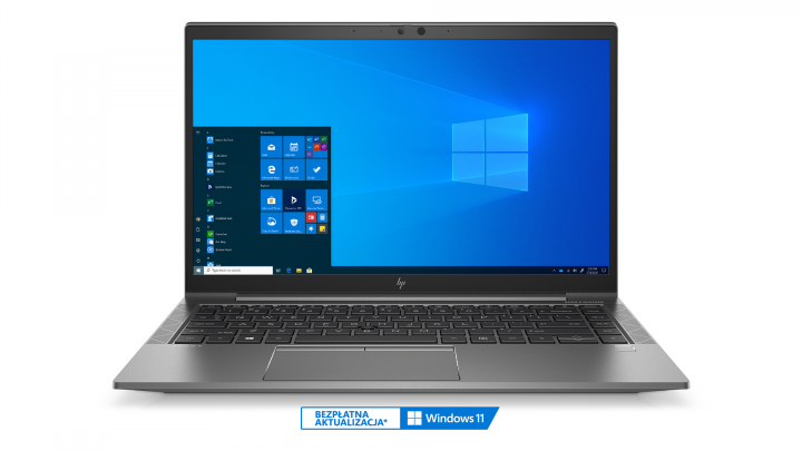Mobilna stacja robocza HP Zbook Firefly 14 G7 grafitowy widok frontu