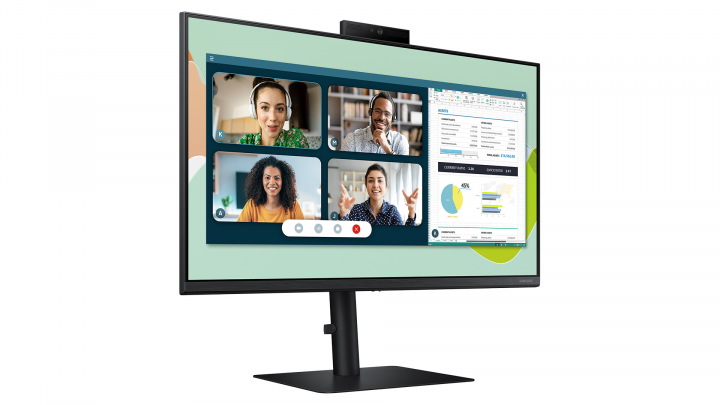 Monitor Samsung S4 LS24A400VEUXEN-przód front prawy
